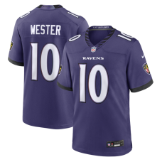 Джерси Baltimore Ravens LaJohntay Wester Nike Purple Team Game Джерси Baltimore Ravens LaJohntay Wester Nike Purple Team Game