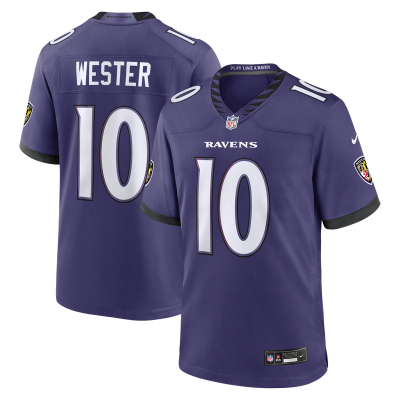 Джерси Baltimore Ravens LaJohntay Wester Nike Purple Team Game