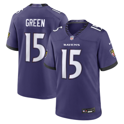 Джерси Baltimore Ravens Mike Green Nike Purple Team Game
