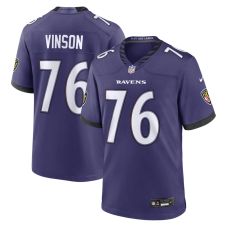 Джерси Baltimore Ravens Carson Vinson Nike Purple Team Game Джерси Baltimore Ravens Carson Vinson Nike Purple Team Game