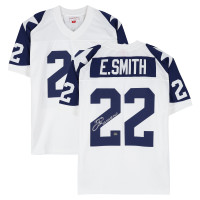 Джерси с автографом Emmitt Smith Dallas Cowboys Fanatics Authentic White Mitchell & Ness 1994 Replica with 'SB XXVIII MVP' Inscription