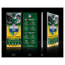 Baltimore Ravens vs. Dallas Cowboys Highland Mint Rio 2026 International Games Week Acrylic Ticket Baltimore Ravens vs. Dallas Cowboys Highland Mint Rio 2026 International Games Week Acrylic Ticket