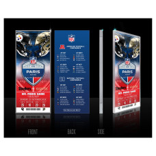 Pittsburgh Steelers vs. New Orleans Saints Highland Mint Paris 2026 International Games Week Acrylic Ticket