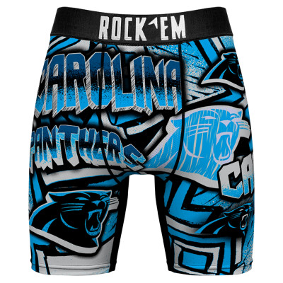 Боксеры Carolina Panthers Rock Em Socks Blue Sketched Out