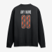 Именная свитшот Cincinnati Bengals Black Metallic Mascot Name & Number