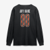 Именная футболка с длинным рукавом Cincinnati Bengals Black Metallic Mascot Name & Number