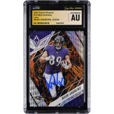 Карточка Mark Andrews Baltimore Ravens Autographed 2022 Panini Phoenix Lava #14 #/175 CGC Fanatics Witnessed Authenticated Карточка Mark Andrews Baltimore Ravens Autographed 2022 Panini Phoenix Lava #14 #/175 CGC Fanatics Witnessed Authenticated