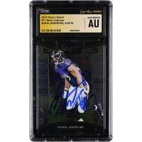 Карточка Mark Andrews Baltimore Ravens Autographed 2018 Panini Select #71 CGC Fanatics Witnessed Authenticated