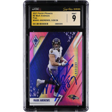 Карточка Mark Andrews Baltimore Ravens Autographed 2021 Panini Phoenix Pink #8 #/199 CGC Fanatics Witnessed Authenticated Mint 9 Карточка Mark Andrews Baltimore Ravens Autographed 2021 Panini Phoenix Pink #8 #/199 CGC Fanatics Witnessed Authenticated Mint 9