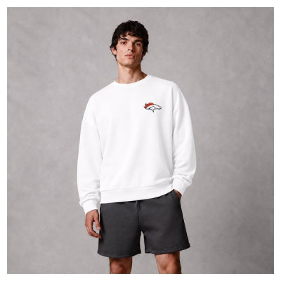 Свитшот Denver Broncos Levelwear White Luxe Zone Logo