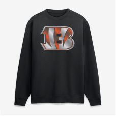 Свитшот Cincinnati Bengals Black Metallic Mascot Свитшот Cincinnati Bengals Black Metallic Mascot
