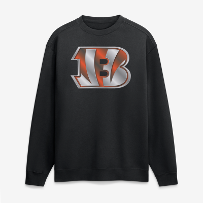 Свитшот Cincinnati Bengals Black Metallic Mascot