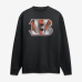 Свитшот Cincinnati Bengals Black Metallic Mascot Свитшот Cincinnati Bengals Black Metallic Mascot