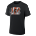 Футболка Cincinnati Bengals Black Metallic Mascot