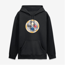 Толстовка Pittsburgh Steelers Black Metallic Mascot