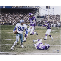 Фото с автографом Drew Pearson Dallas Cowboys Fanatics Authentic 16 x 20 1975 NFC Divisional Round Hail Mary vs. Minnesota Vikings with 'The First Hail Mary' Inscription