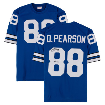 Джерси с автографом Drew Pearson Dallas Cowboys Fanatics Authentic Royal Mitchell & Ness 1977 Authentic with 'HOF 21 Inscription