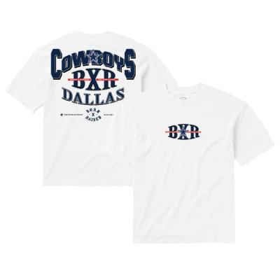 Футболка Dallas Cowboys Born x Raised Unisex Block Letter - White
