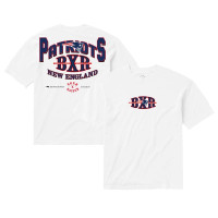 Футболка New England Patriots Born x Raised Unisex Block Letter - White