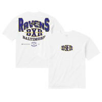 Футболка Baltimore Ravens Born x Raised Unisex Block Letter - White
