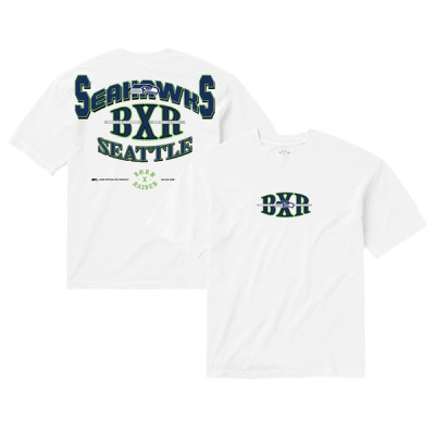 Футболка Seattle Seahawks Born x Raised Unisex Block Letter - White