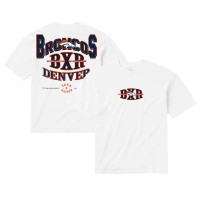 Футболка Denver Broncos Born x Raised Unisex Block Letter - White
