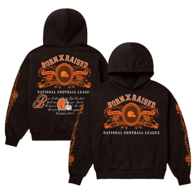 Толстовка Cleveland Browns Born x Raised Unisex Crest - Brown