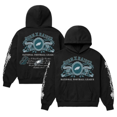 Толстовка Philadelphia Eagles Born x Raised Unisex Crest - Black