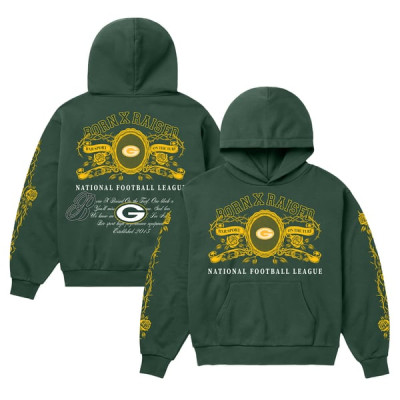 Толстовка Green Bay Packers Born x Raised Unisex Crest - Green
