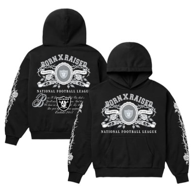 Толстовка Las Vegas Raiders Born x Raised Unisex Crest - Black