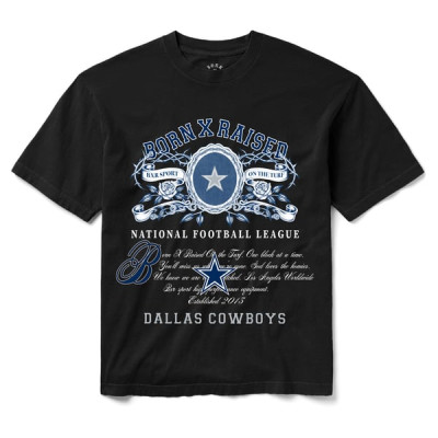 Футболка Dallas Cowboys Born x Raised Unisex Crest - Black