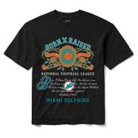 Футболка Miami Dolphins Born x Raised Unisex Crest - Black