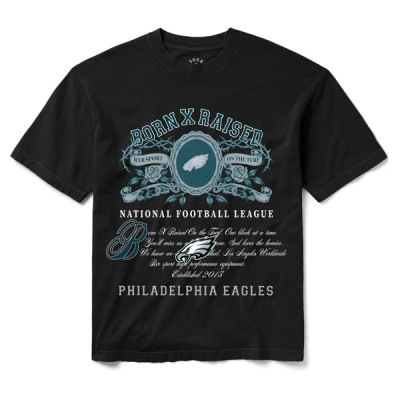 Футболка Philadelphia Eagles Born x Raised Unisex Crest - Black