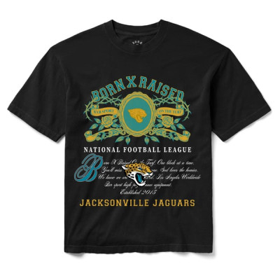 Футболка Jacksonville Jaguars Born x Raised Unisex Crest - Black