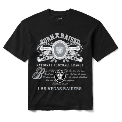 Футболка Las Vegas Raiders Born x Raised Unisex Crest - Black