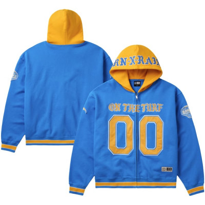 Толстовка Los Angeles Chargers Born x Raised Unisex On The Turf Full-Zip - Powder Blue