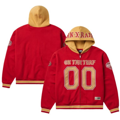 Толстовка San Francisco 49ers Born x Raised Unisex On The Turf Full-Zip - Scarlet