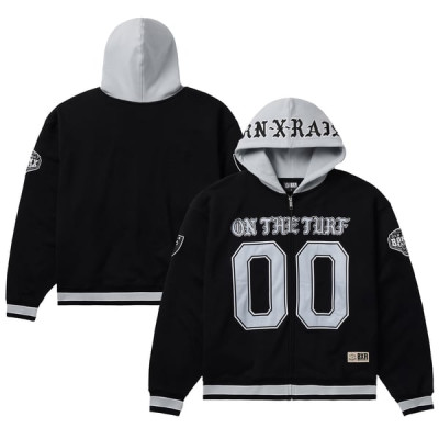 Толстовка Las Vegas Raiders Born x Raised Unisex On The Turf Full-Zip - Black