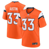 Джерси Denver Broncos Brent Austin Nike Orange Team Game