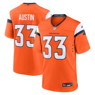 Джерси Denver Broncos Brent Austin Nike Orange Team Game