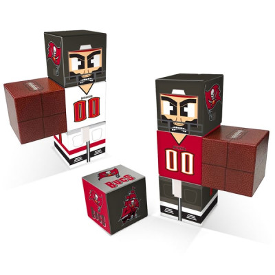 Tampa Bay Buccaneers Home & Away Magnetic Fidget Building Cubes Combo Set