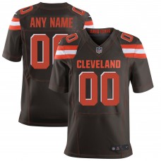 Именная игровая джерси Cleveland Browns Nike Elite - Brown