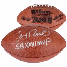 Autographed San Francisco 49ers Jerry Rice Fanatics Authentic Super Bowl XXIII Football with SB XXIII MVP Inscription