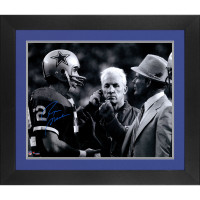 Фото с автографом Dallas Cowboys Roger Staubach Fanatics Authentic Framed 16 x 20 Talking with Tom Landry