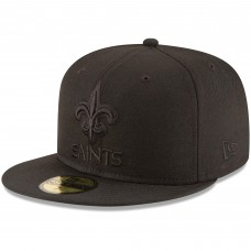 Бейсболка New Orleans Saints New Era Black on Black 59FIFTY