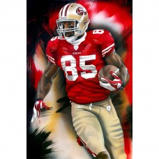 San Francisco 49ers Vernon Davis Deacon Jones Foundation Fine Art Canvas Print 18 x 24 by Artist Joshua Jacobs