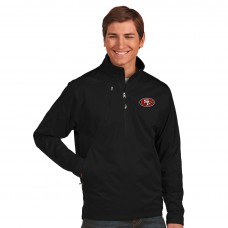 Кофта на короткой молнии San Francisco 49ers Antigua Discover Desert Dry Xtra-Lite - Black