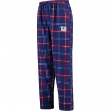 New York Giants Concepts Sport Ultimate Plaid Flannel Pajama Pants - Royal