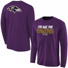 Футболка с длинным рукавом Mens Baltimore Ravens Purple Statement