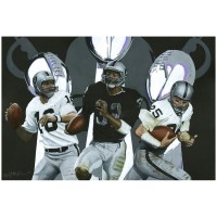 Las Vegas Raiders Deacon Jones Foundation Commitment to Excellence Fine Art Canvas Print 24 x 36 by Artist Robert McFetridge